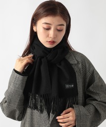 フリース」に該当するマフラー（ブラック/黒色系）ファッション