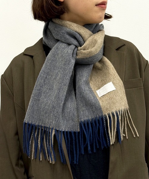 セール】【SETUP7】選べるバリエーション！ ウールマフラー フリンジ