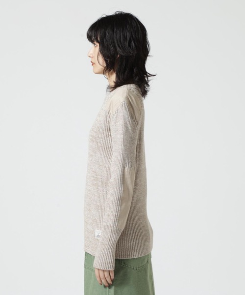 AVIREX(アヴィレックス)の「GUNPATCH MILITARY COMMAND KNIT/ ガンパッチミリタリーコマンドニット(ニット/セーター・レディース・ホワイト系2/オリーブ系/グレー・M/S)」の19枚目の写真