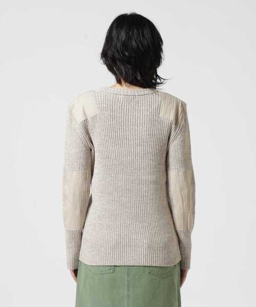 AVIREX(アヴィレックス)の「GUNPATCH MILITARY COMMAND KNIT/ ガンパッチミリタリーコマンドニット(ニット/セーター・レディース・ホワイト系2/オリーブ系/グレー・M/S)」の20枚目の写真