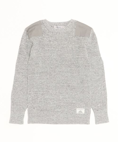 AVIREX(アヴィレックス)の「GUNPATCH MILITARY COMMAND KNIT/ ガンパッチミリタリーコマンドニット(ニット/セーター・レディース・ホワイト系2/オリーブ系/グレー・M/S)」の16枚目の写真