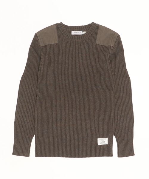 AVIREX(アヴィレックス)の「GUNPATCH MILITARY COMMAND KNIT/ ガンパッチミリタリーコマンドニット(ニット/セーター・レディース・ホワイト系2/オリーブ系/グレー・M/S)」の17枚目の写真