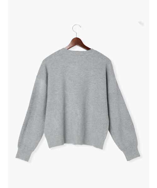 Te chichi TERRASSE（テチチテラス）の「パール釦カーディガン（カーディガン/ボレロ・レディース・ブラック/グレー/オフホワイト・ﾌﾘ-）」の5枚目の写真