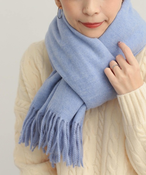 URBAN RESEARCH DOORS（アーバンリサーチドアーズ）の「なめらかプレーンストール（マフラー・レディース・ブラウン/オートミール/グレー/ブルー・-）」の9枚目の写真