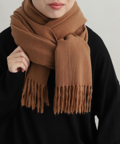 URBAN RESEARCH DOORS（アーバンリサーチドアーズ）の「なめらかプレーンストール（マフラー・レディース・ブラウン/オートミール/グレー/ブルー・-）」の11枚目の写真