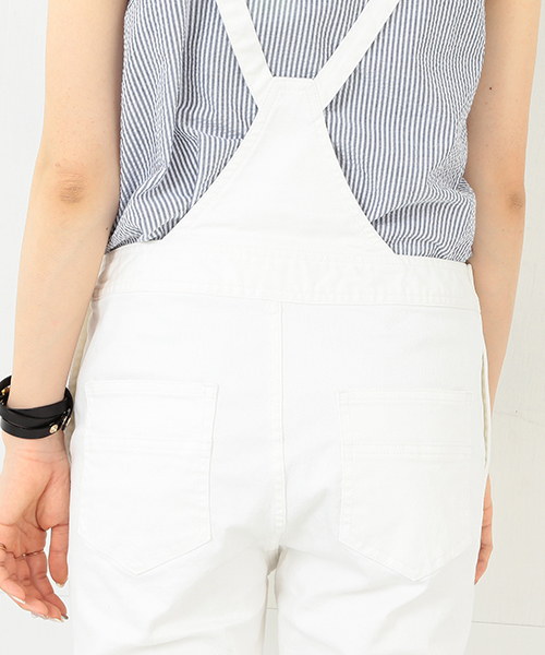 Ray BEAMS（レイビームス）の「Ray BEAMS / ストレッチデニムサロペット（サロペット/オーバーオール・レディース・オフホワイト/ブルー系その他・0/1）」の7枚目の写真