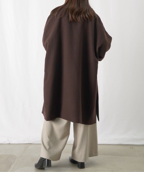 LUCA/LADY LUCK LUCA(ルカ/レディラックルカ)の「LC/LLL サーモライトルーズシルエットコート(チェスターコート・レディース・ブラック/ブラウン・FREE)」の8枚目の写真