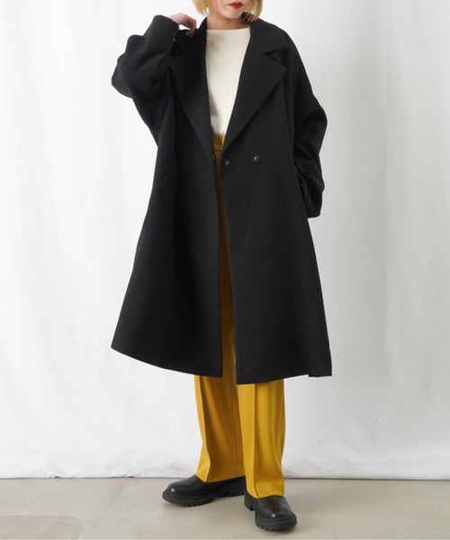 LUCA/LADY LUCK LUCA(ルカ/レディラックルカ)の「LC/LLL サーモライトルーズシルエットコート(チェスターコート・レディース・ブラック/ブラウン・FREE)」の16枚目の写真