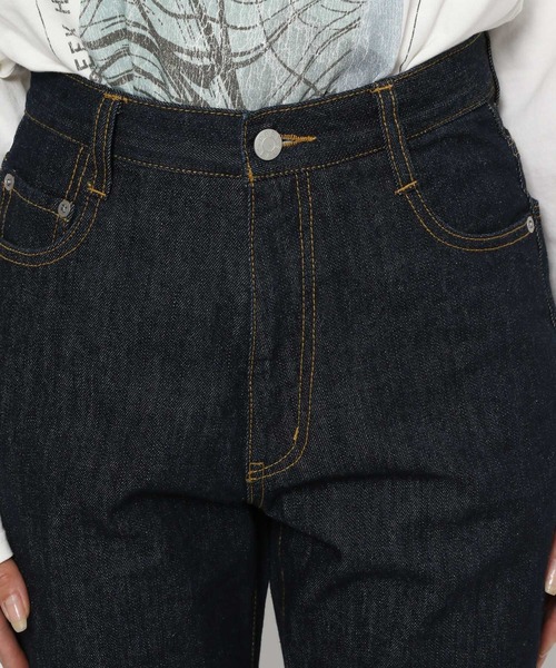 PAGEBOY（ページボーイ）の「クラシックストレートジーンズ（デニムパンツ・レディース・インディゴブルー/オフホワイト/ブルー・24inch/25inch/26inch/27inch）」の18枚目の写真