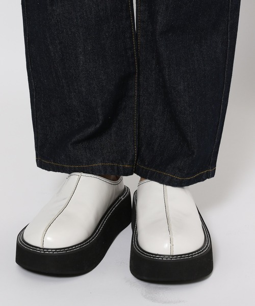 PAGEBOY（ページボーイ）の「クラシックストレートジーンズ（デニムパンツ・レディース・インディゴブルー/オフホワイト/ブルー・24inch/25inch/26inch/27inch）」の22枚目の写真