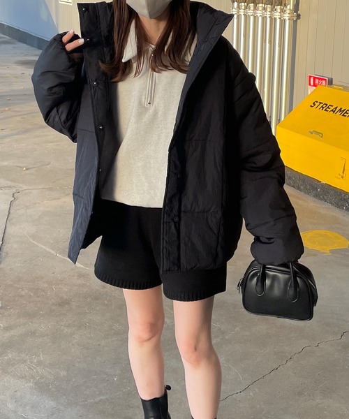 LE MORE（リモア）の「ヴィンテージタフタ2wayダウン（ダウンジャケット/コート・レディース・アイボリー/ブラック/ピンク/カーキ・FREE）」の11枚目の写真