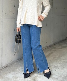 prose verse | 【M・Lサイズ展開】フロントスリットデニムパンツ(デニムパンツ)