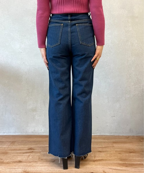 prose verse（プロズヴェール）の「【M・Lサイズ展開】フロントスリットデニムパンツ（デニムパンツ・レディース・ブルー/ネイビー・MEDIUM/LARGE）」の18枚目の写真