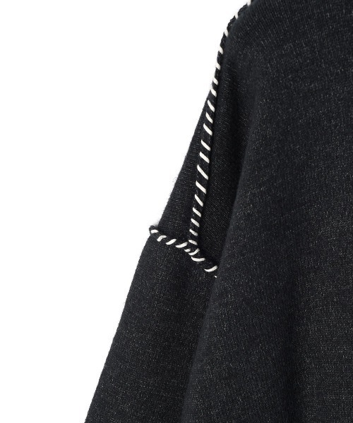 marjour（マージュール）の「STITCH KNIT CARDIGAN（カーディガン/ボレロ・レディース・ベージュ/チャコールグレー・M）」の16枚目の写真