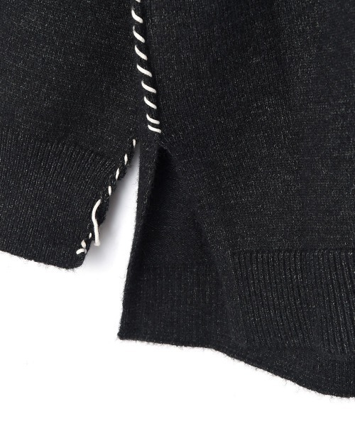 marjour（マージュール）の「STITCH KNIT CARDIGAN（カーディガン/ボレロ・レディース・ベージュ/チャコールグレー・M）」の17枚目の写真