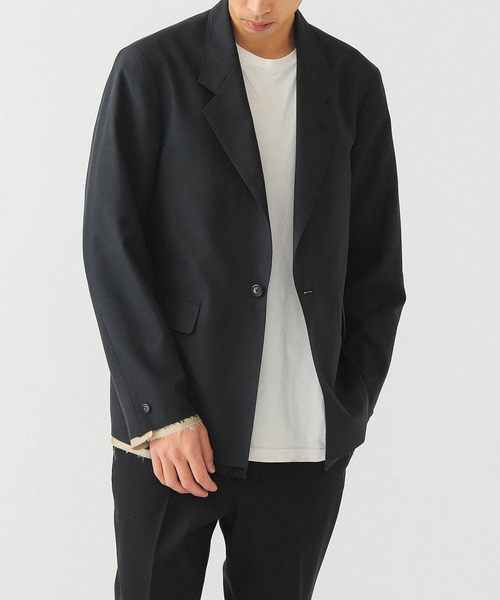 BEAMS(ビームス)の「BEAMS / ボクシー 1B ジャケット(テーラードジャケット・メンズ・ブラック/ベージュ・S/M/L/XL)」の2枚目の写真