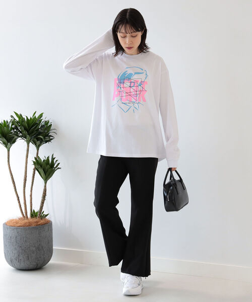 Ray BEAMS(レイビームス)の「Dunno / Post Punk ロングスリーブ Tシャツ(Tシャツ/カットソー・レディース・ホワイト/グレー・SMALL)」の11枚目の写真