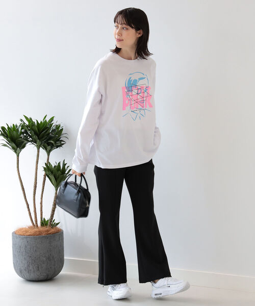 Ray BEAMS(レイビームス)の「Dunno / Post Punk ロングスリーブ Tシャツ(Tシャツ/カットソー・レディース・ホワイト/グレー・SMALL)」の9枚目の写真