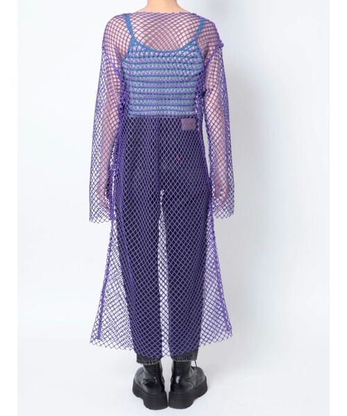 jouetie（ジュエティ）の「オーバーメッシュロングトップス（ワンピース・レディース・オフホワイト/ブラック/グリーン/パープル・MEDIUM）」の20枚目の写真