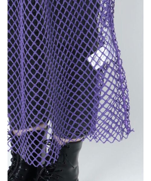 jouetie（ジュエティ）の「オーバーメッシュロングトップス（ワンピース・レディース・オフホワイト/ブラック/グリーン/パープル・MEDIUM）」の22枚目の写真