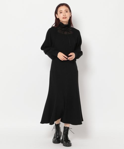 mysty woman(ミスティウーマン)の「ベロアハイネックプルオーバー 183866(Tシャツ/カットソー・レディース・ホワイト/ブラック/グレー/ピンク・FREE)」の6枚目の写真