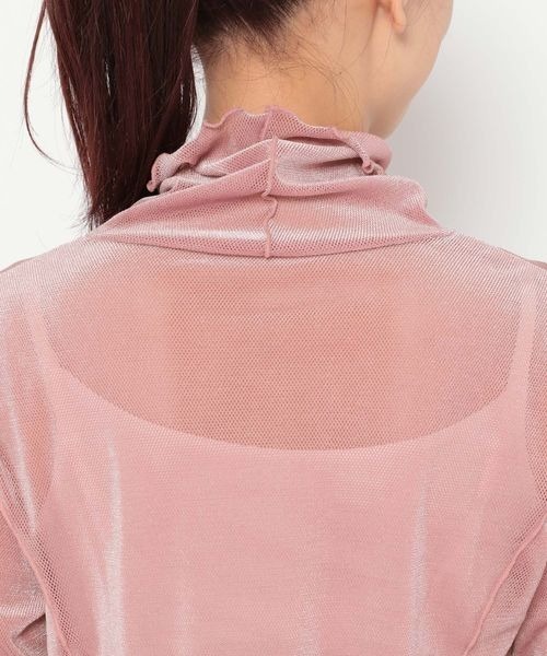 mysty woman(ミスティウーマン)の「ベロアハイネックプルオーバー 183866(Tシャツ/カットソー・レディース・ホワイト/ブラック/グレー/ピンク・FREE)」の13枚目の写真