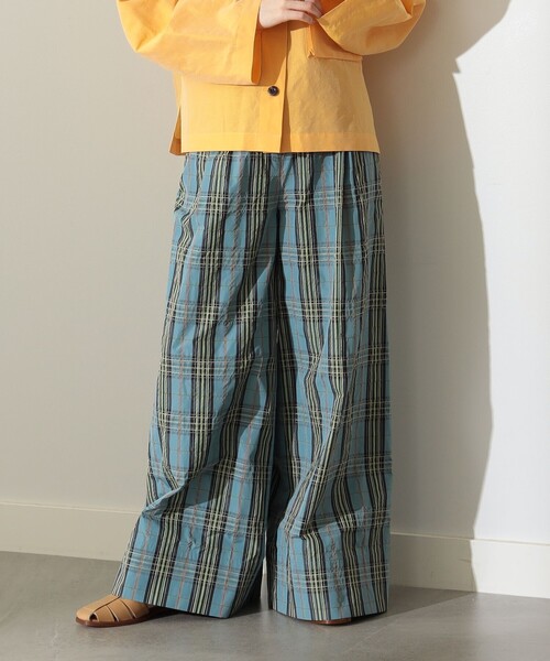 Demi-Luxe BEAMS（デミルクス ビームス）の「Demi-Luxe BEAMS / タフタサッカー チェックパンツ（その他パンツ・レディース・その他6・36/38）」の7枚目の写真