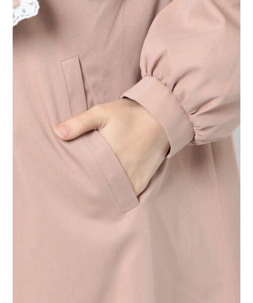 merry jenny（メリージェニー）の「タイリボントレンチ（トレンチコート・レディース・ピンク/アイボリー・FREE）」の10枚目の写真