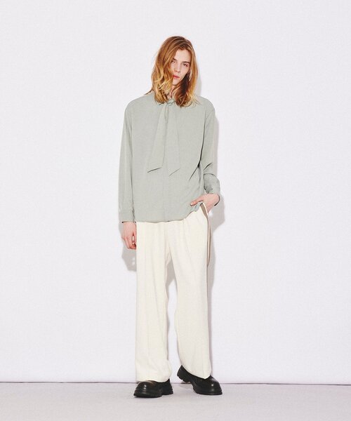 tk.TAKEO KIKUCHI（ティーケータケオキクチ）の「◆ワイドフレアラインパンツ（その他パンツ・メンズ・ブラック系4/アイボリー系4・03/02）」の19枚目の写真