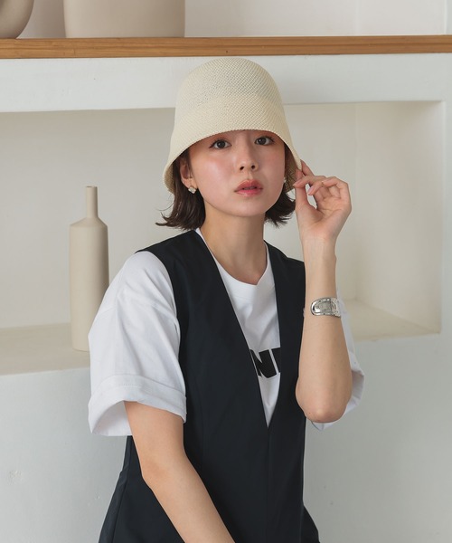 DONOBAN(ドノバン)の「ベルHAT(ハット・レディース・アイボリー/ブラック/ブルー・F)」の6枚目の写真