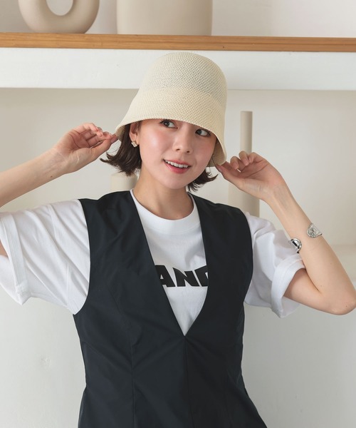 DONOBAN(ドノバン)の「ベルHAT(ハット・レディース・アイボリー/ブラック/ブルー・F)」の8枚目の写真