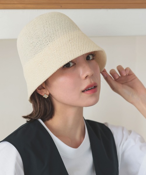 DONOBAN(ドノバン)の「ベルHAT(ハット・レディース・アイボリー/ブラック/ブルー・F)」の7枚目の写真