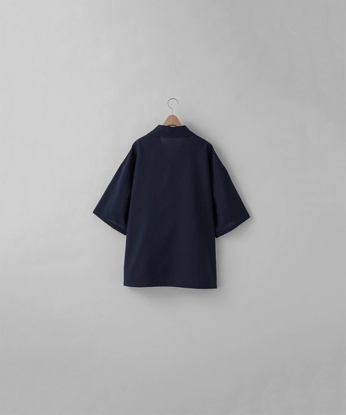 RUUBON（ルーボン）の「【RUUBON】linen open collar shirt / リネン オープンカラーシャツ（シャツ/ブラウス・メンズ・ネイビー/カーキ/ナチュラル/ブラウン/ベージュ・S/M/L）」の18枚目の写真