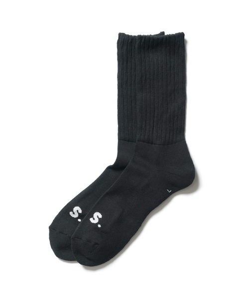 SOPHNET.(ソフネット)の「CHICSTOCKS MIDDLE RIBBED SOCKS(ソックス/靴下・メンズ・ブラック/ホワイト・MEDIUM/LARGE)」の4枚目の写真
