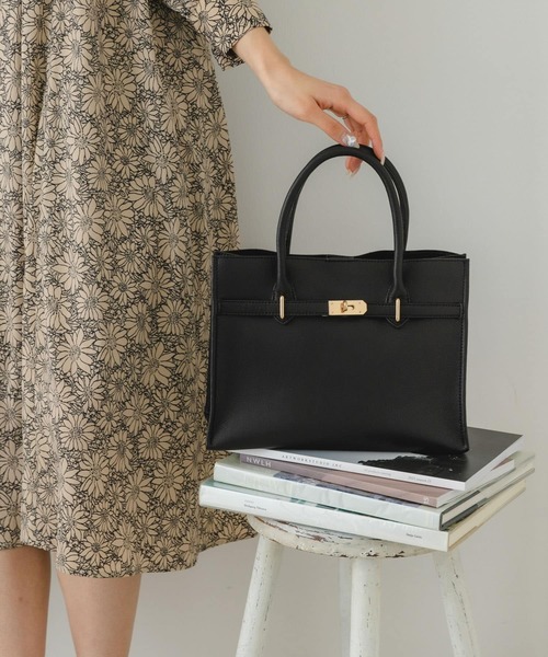 RODE SKO（ロデスコ）の「金具付き軽量トートバッグ（トートバッグ・レディース・ブラック/グレー系その他・ONE）」の2枚目の写真