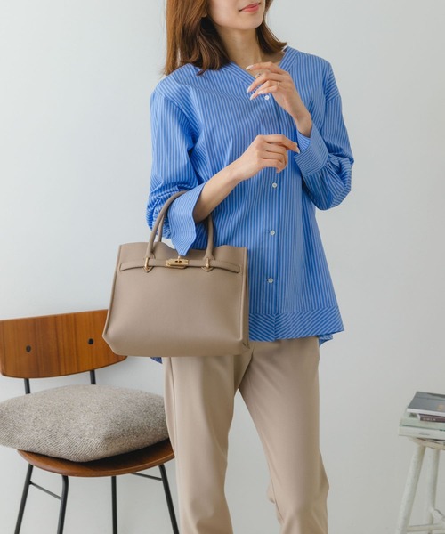 RODE SKO（ロデスコ）の「金具付き軽量トートバッグ（トートバッグ・レディース・ブラック/グレー系その他・ONE）」の4枚目の写真