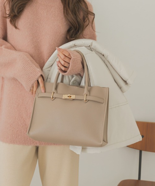 RODE SKO（ロデスコ）の「金具付き軽量トートバッグ（トートバッグ・レディース・ブラック/グレー系その他・ONE）」の8枚目の写真