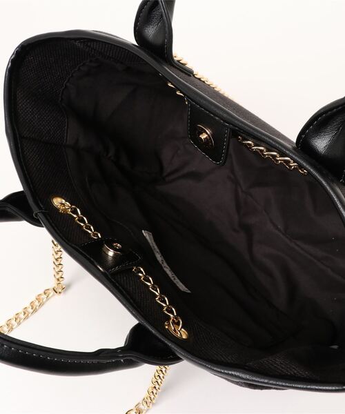 MISCH MASCH（ミッシュマッシュ）の「チェーンショルダートート（トートバッグ・レディース・ベージュ/ブルー系その他/ブラック・FREE）」の8枚目の写真