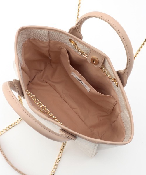 MISCH MASCH（ミッシュマッシュ）の「チェーンショルダートート（トートバッグ・レディース・ベージュ/ブルー系その他/ブラック・FREE）」の18枚目の写真