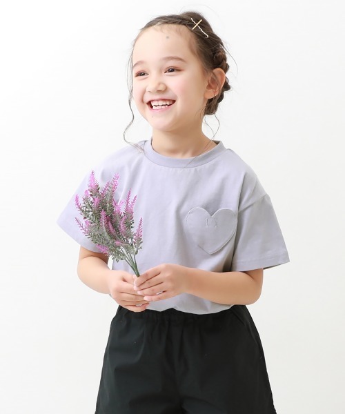 devirock（デビロック）の「名札穴あかない 半袖Tシャツ（Tシャツ/カットソー・キッズ・パープル系その他2/スミクロ/ホワイト/ブラック系その他/グリーン系その他/パープル系その他/ライトカーキ/ホワイト系その他/その他14/その他9/その他12/その他11/その他10/その他13・80ｃｍ/90cm/110cm/100cm/120cm/130cm/140cm/150cm/160cm）」の8枚目の写真