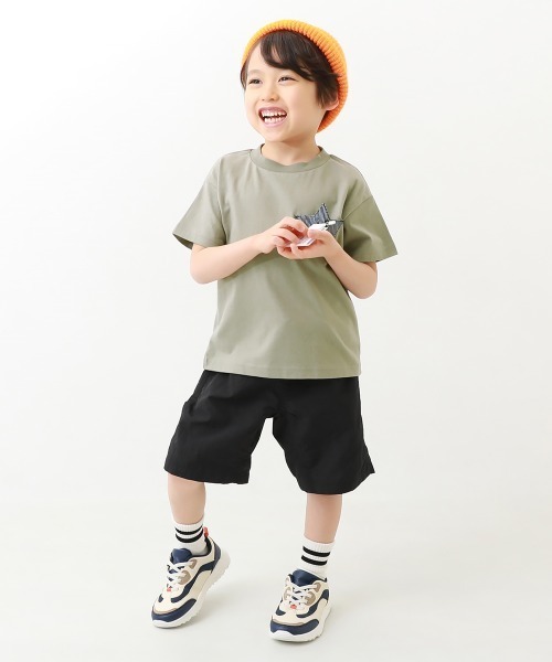 devirock（デビロック）の「名札穴あかない 半袖Tシャツ（Tシャツ/カットソー・キッズ・パープル系その他2/スミクロ/ホワイト/ブラック系その他/グリーン系その他/パープル系その他/ライトカーキ/ホワイト系その他/その他14/その他9/その他12/その他11/その他10/その他13・80ｃｍ/90cm/110cm/100cm/120cm/130cm/140cm/150cm/160cm）」の15枚目の写真