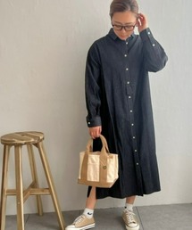LBC | LBC デニム切り替えシャツワンピース(シャツワンピース)