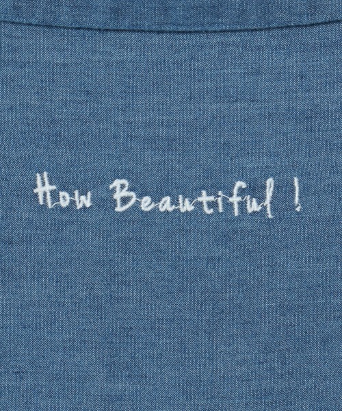 LBC（エルビーシー）の「LBC デニム切り替えシャツワンピース（シャツワンピース・レディース・ネイビー/ブラック・M）」の4枚目の写真