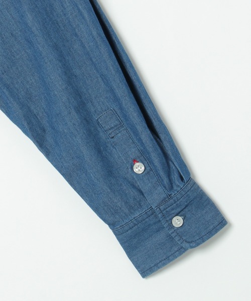 LBC（エルビーシー）の「LBC デニム切り替えシャツワンピース（シャツワンピース・レディース・ネイビー/ブラック・M）」の7枚目の写真