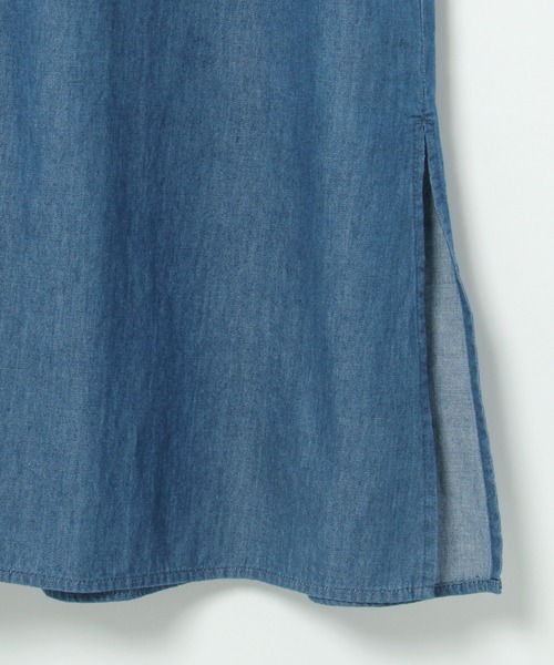 LBC（エルビーシー）の「LBC デニム切り替えシャツワンピース（シャツワンピース・レディース・ネイビー/ブラック・M）」の12枚目の写真