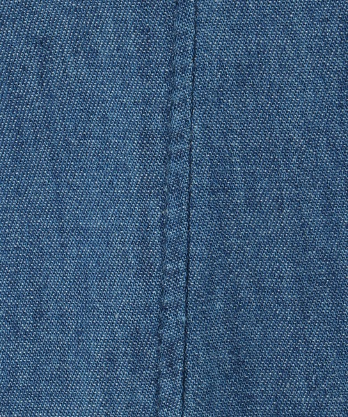 LBC（エルビーシー）の「LBC デニム切り替えシャツワンピース（シャツワンピース・レディース・ネイビー/ブラック・M）」の6枚目の写真