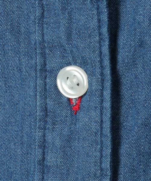 LBC（エルビーシー）の「LBC デニム切り替えシャツワンピース（シャツワンピース・レディース・ネイビー/ブラック・M）」の14枚目の写真