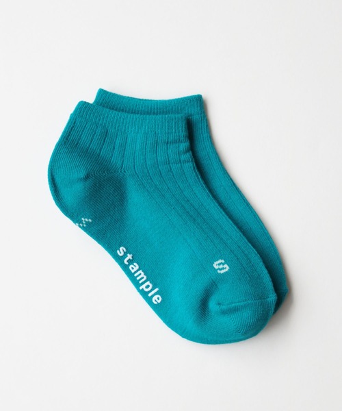 stample（スタンプル）の「アクセントカラーアンクルソックス　1P（ソックス/靴下・キッズ・パープル/ピンク/ライム/ブルー/エメラルド/グリーン/レッド/オレンジ/マスタード・S/M/LL/L）」の4枚目の写真