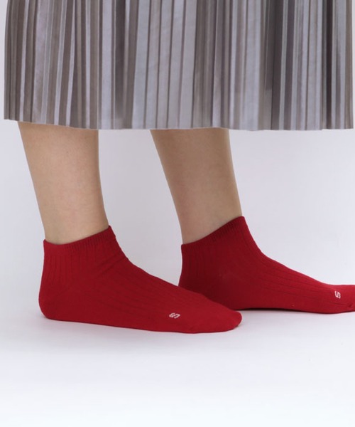 stample（スタンプル）の「アクセントカラーアンクルソックス　1P（ソックス/靴下・キッズ・パープル/ピンク/ライム/ブルー/エメラルド/グリーン/レッド/オレンジ/マスタード・S/M/LL/L）」の18枚目の写真