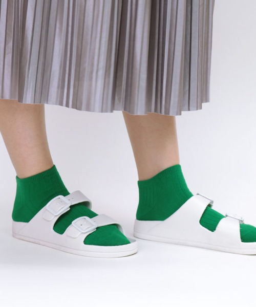 stample（スタンプル）の「アクセントカラーアンクルソックス　1P（ソックス/靴下・キッズ・パープル/ピンク/ライム/ブルー/エメラルド/グリーン/レッド/オレンジ/マスタード・S/M/LL/L）」の17枚目の写真